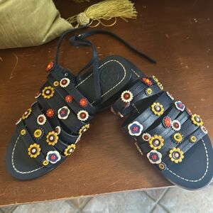 Tory Burch Marguerite floral sandals